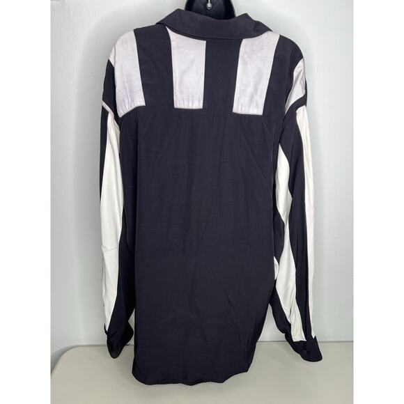 Joe Da Hun Shirt Men Designer Colorblock Striped Made USA Size XL - Picture 10 of 15